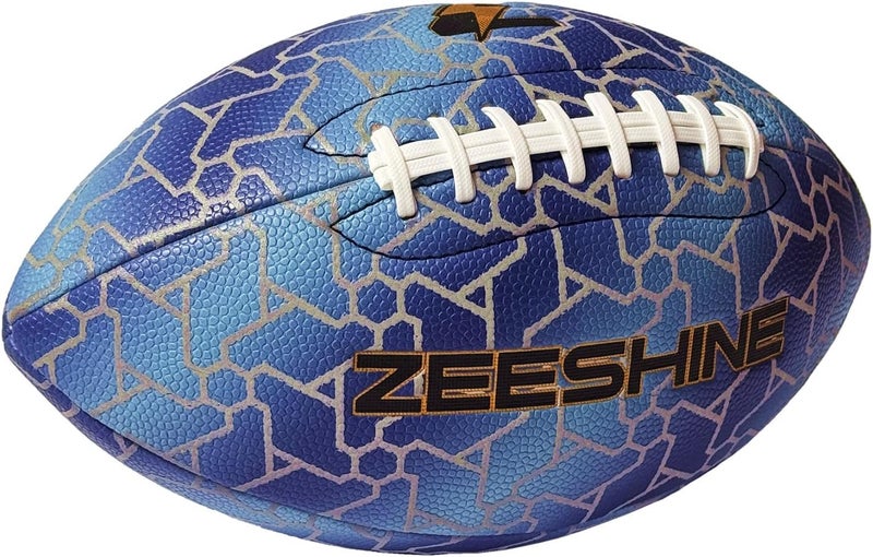ZEESHINE HyperGlow Holographic Football – Ultra-Reflective Glow in Dark, Cool Sports Gift for Men & Women, Outdoor/Indoor Game - Image 2